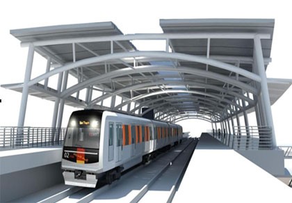 Model of Ben Thanh-Suoi Tien metro route that is scheduled to begin construction on August 28 (Photo: SGGP) Model of Ben Thanh-Suoi Tien metro route that is scheduled to begin construction on August 28 (Photo: SGGP)